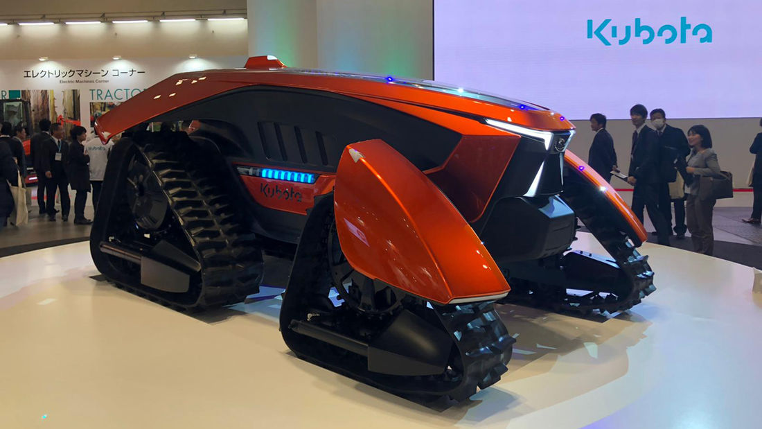 自动驾驶纯电动拖拉机：久保田X