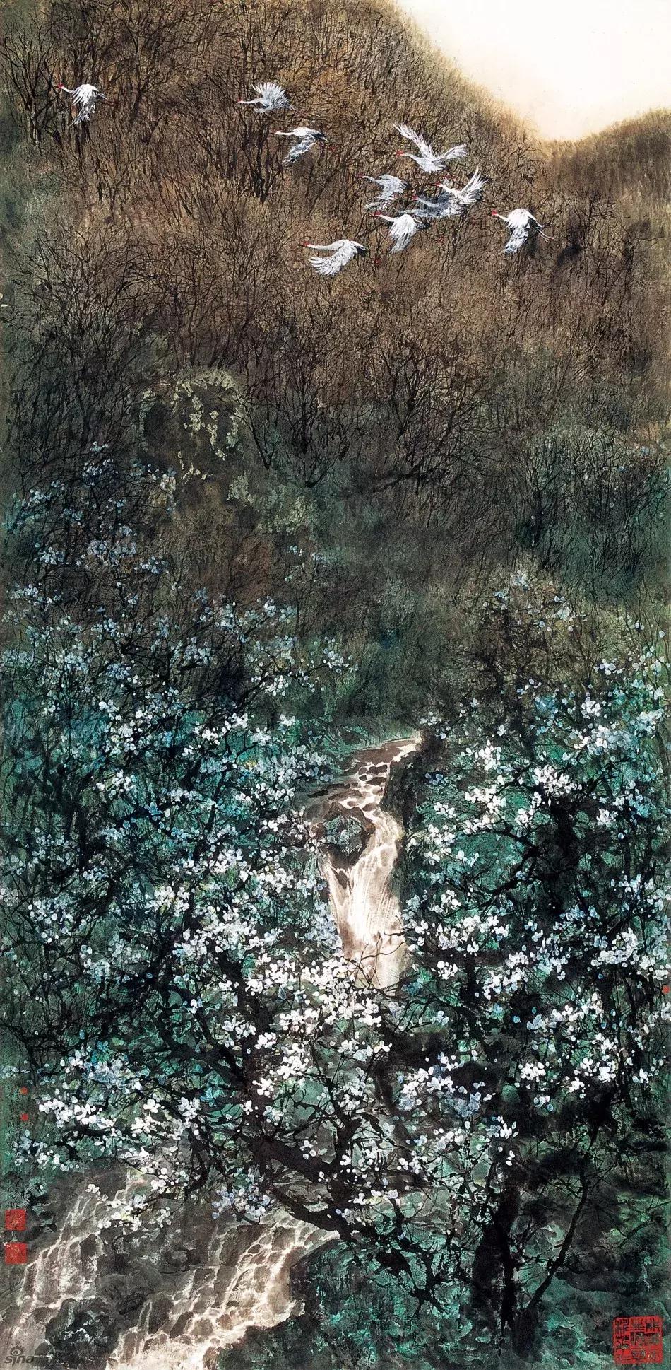 画家宋雨桂作品欣赏,宋雨桂山水书画作品