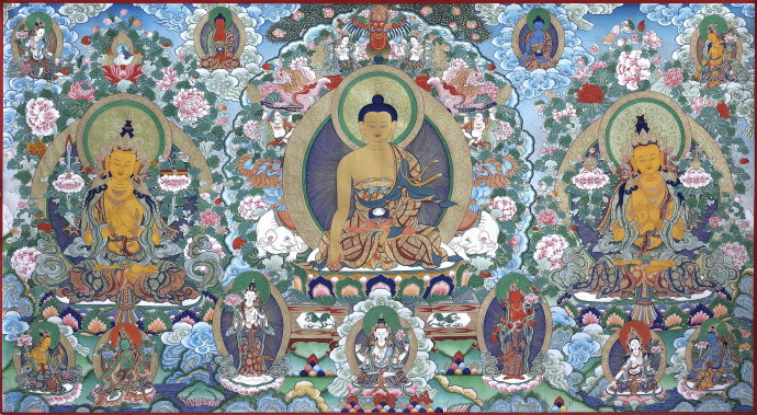 唐卡100幅欣赏,金唐卡和红唐卡还有黑唐卡哪个好