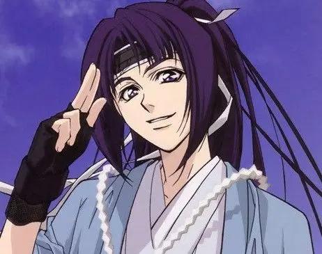 二次元紫瞳男生,二次元紫发帅哥图片