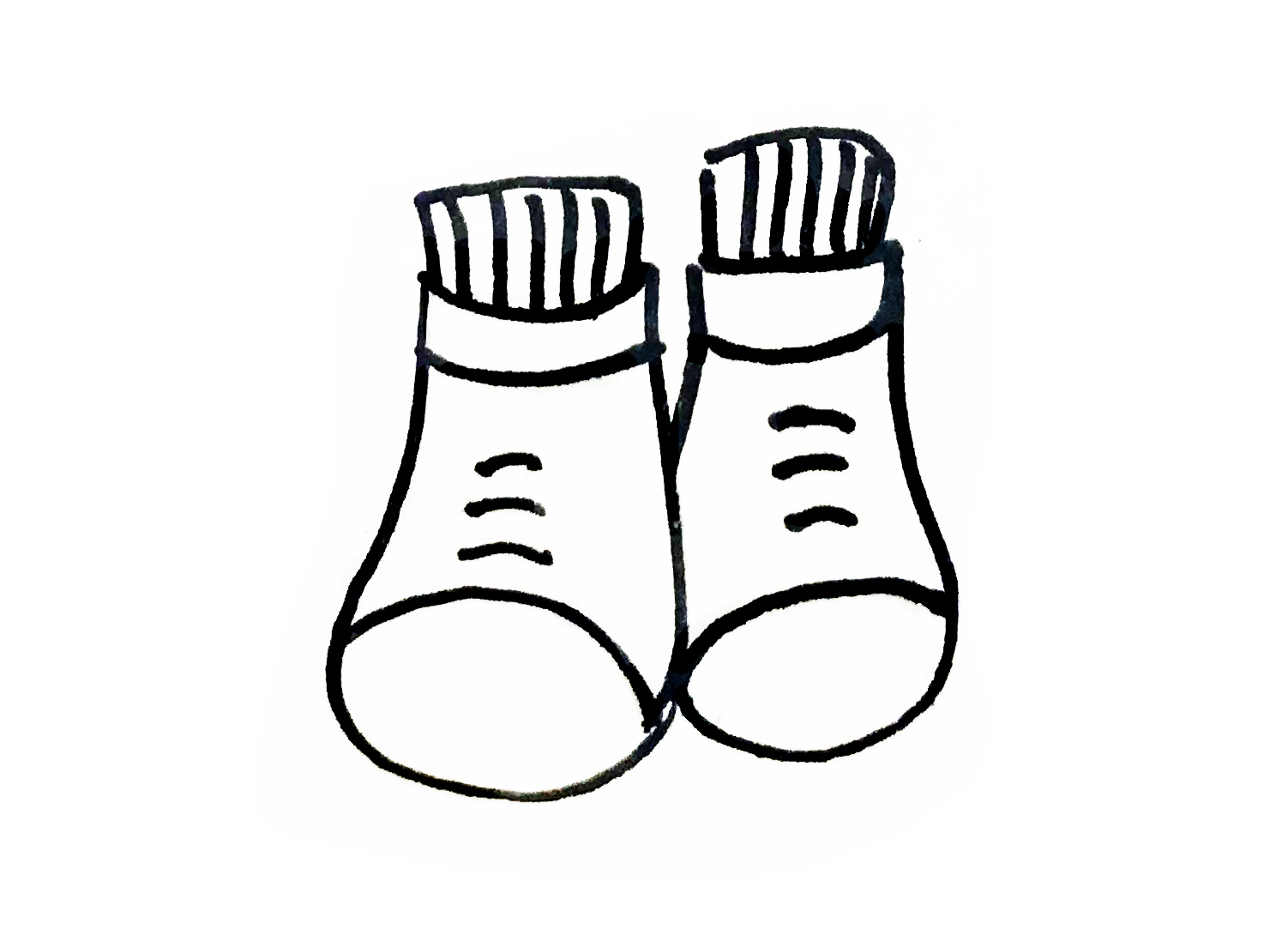 鞋简笔画又简单又漂亮,各种各样的鞋简笔画