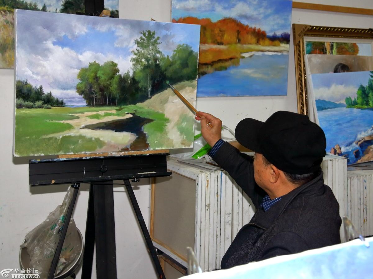 叶君川和他的老年油画班