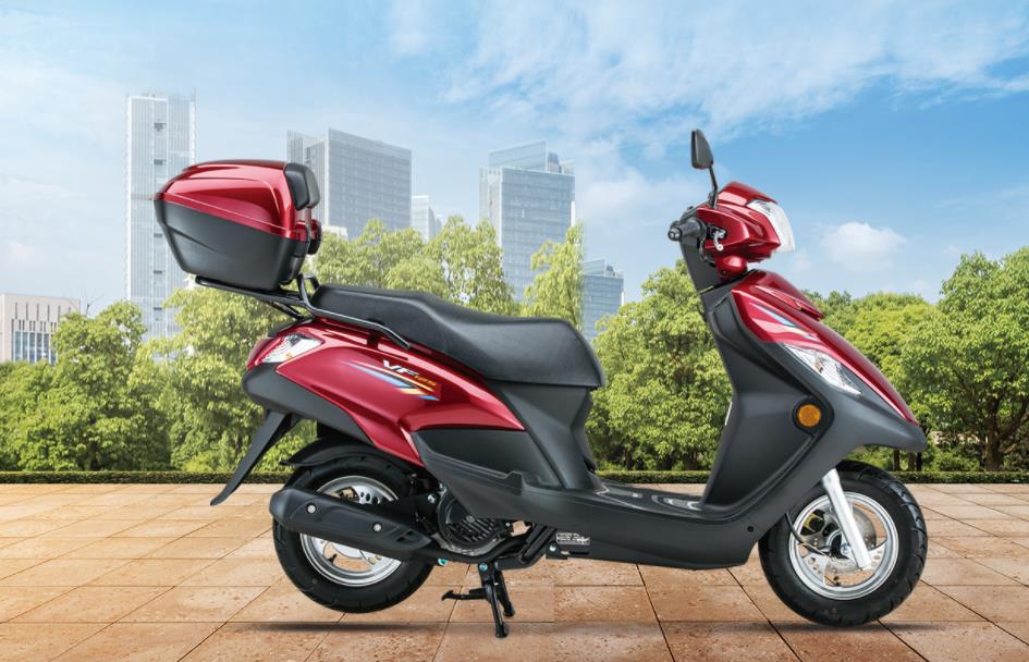 售4980元,豪爵实用踏板VF125,真空胎或碟刹,外卖起步的好帮手