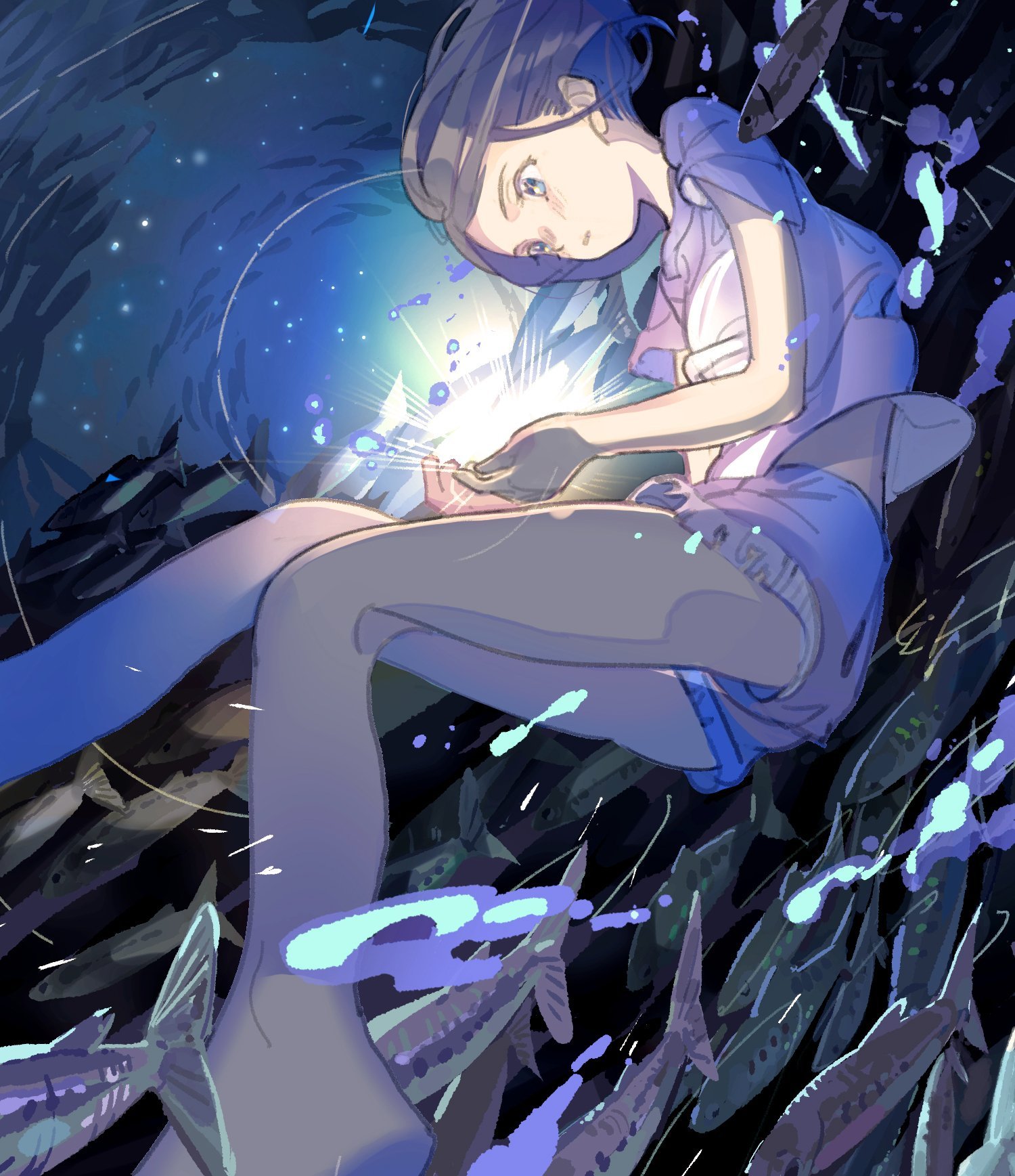 手绘动漫女生线稿,手绘动漫女生插画