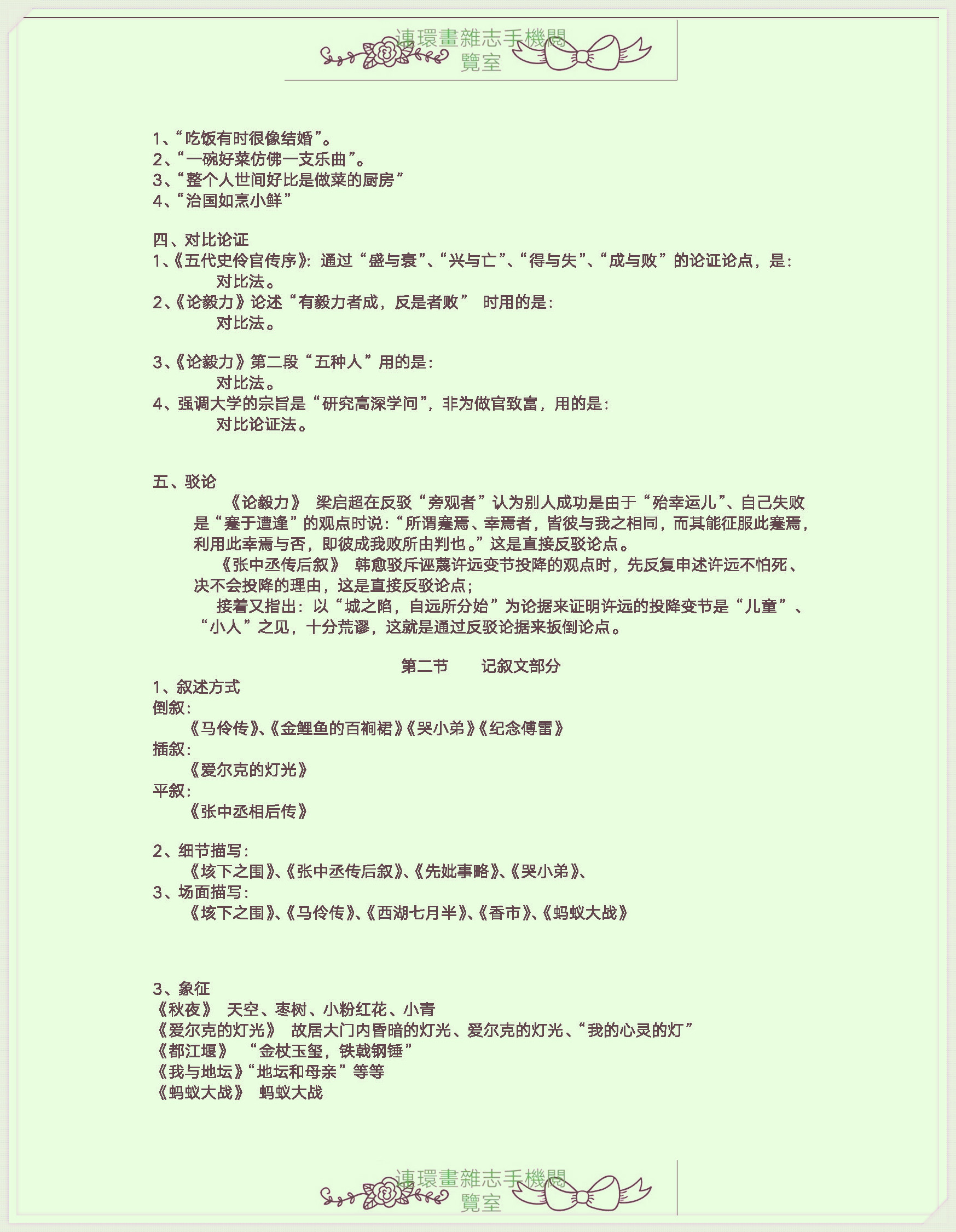 自考大学语文考点大全,自考大学语文视频教程