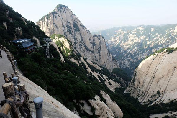 西岳华山五峰风景,华山一日游西安出发路线推荐