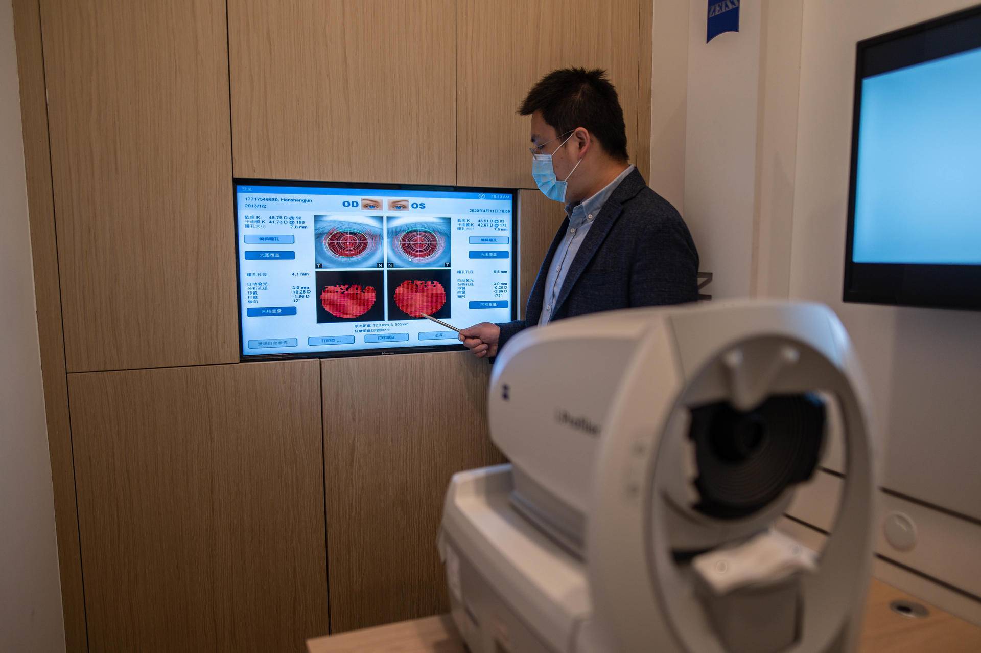 不近视蔡司蓝光眼镜,不反光蔡司镜片