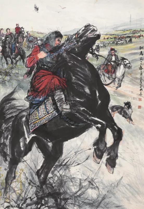 常玉群马图拍卖,常玉巨作群马首度亮相拍卖市场