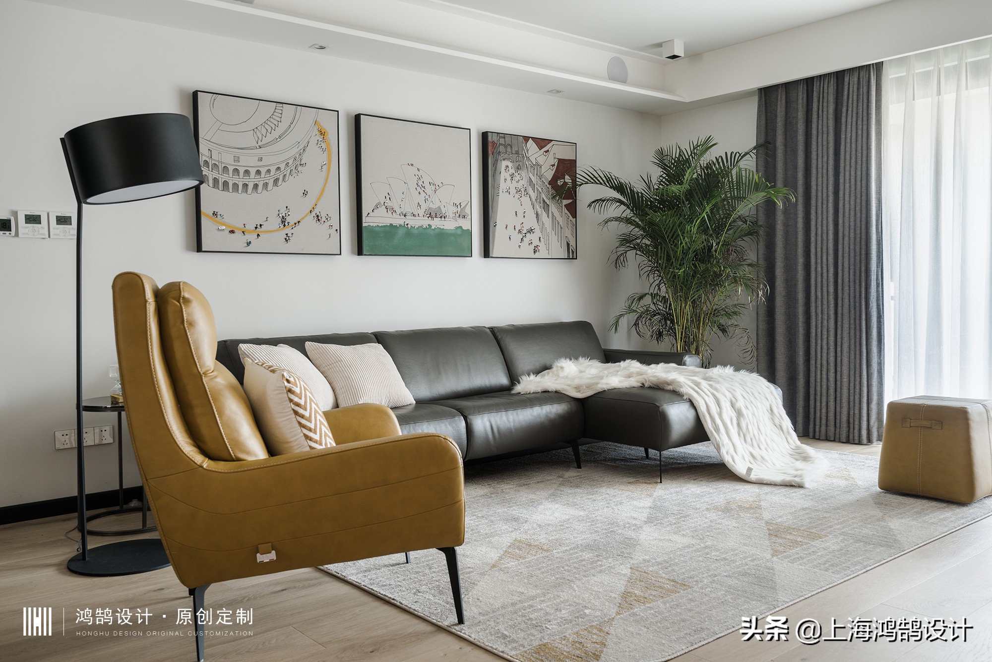 90平原木混搭非常温馨的小窝,60平米原木混搭风