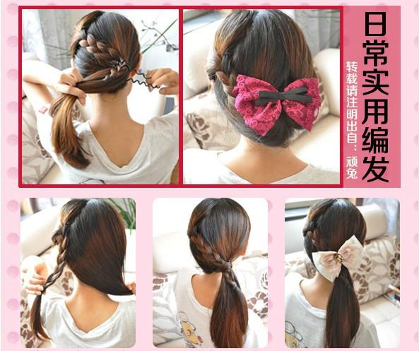 100种漂亮头发编法,100种编头发的视频教程