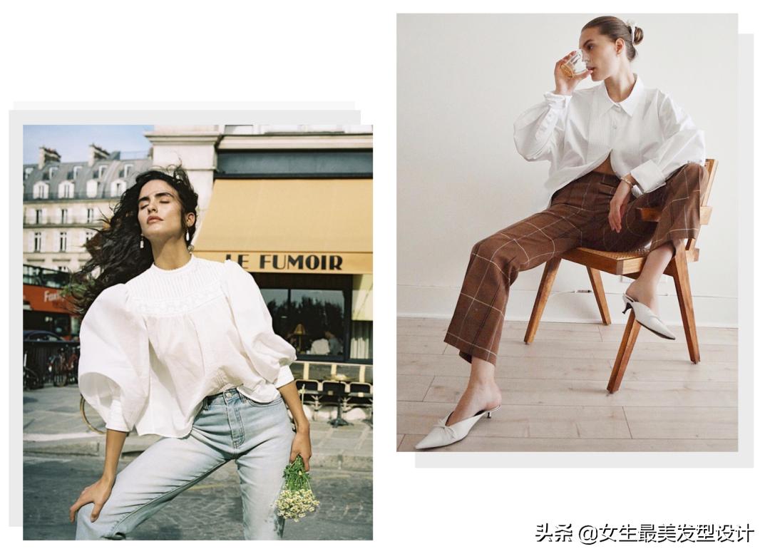 禁欲系夏季衬衫搭配,傲娇的四月春夏衬衣搭配