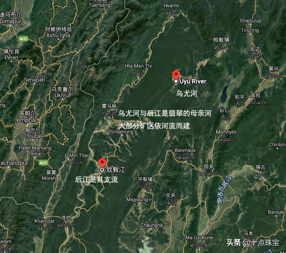 缅甸赌石翡翠原石场口,常见翡翠赌石与场口组图