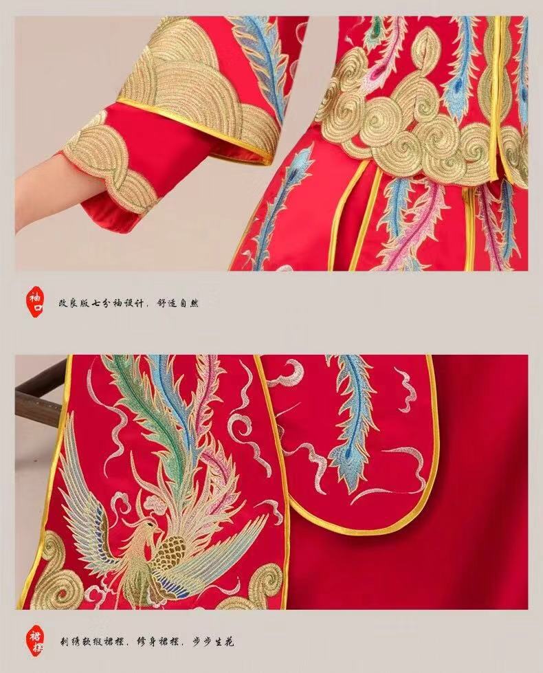 最适合穿中式嫁衣,新款秀禾服新娘礼服中式嫁衣