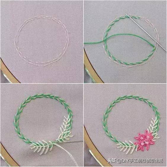 如何绣项链,手工项链绣法