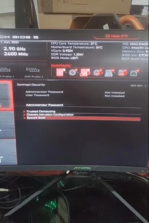 10代intel安装win7主板怎么设置,怎样让10代cpu支持win7系统