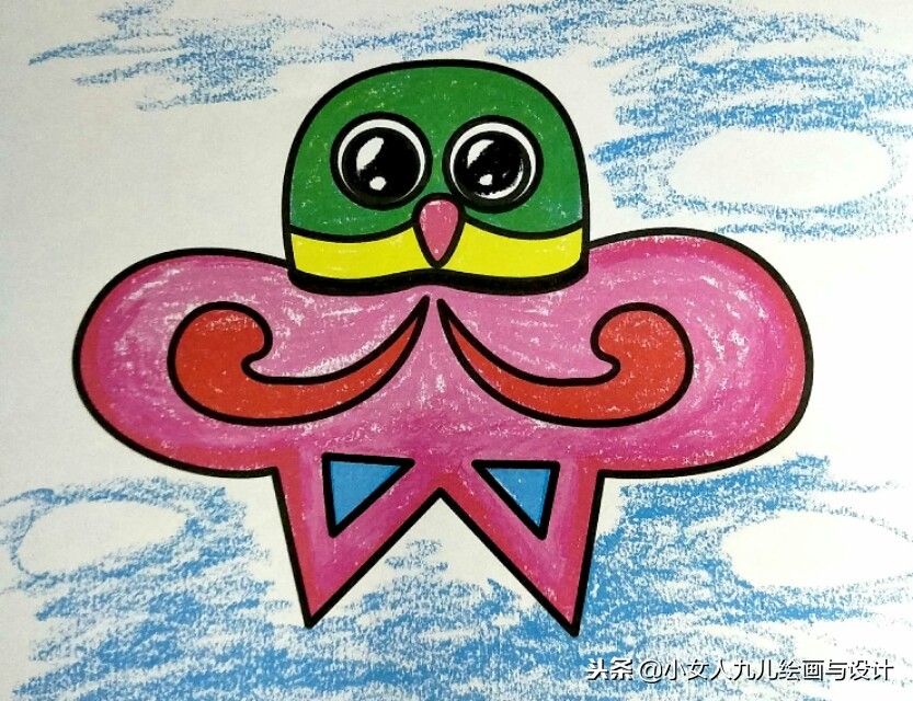 彩色铅笔简笔画人物少女,7-10岁儿童简笔画简单又漂亮