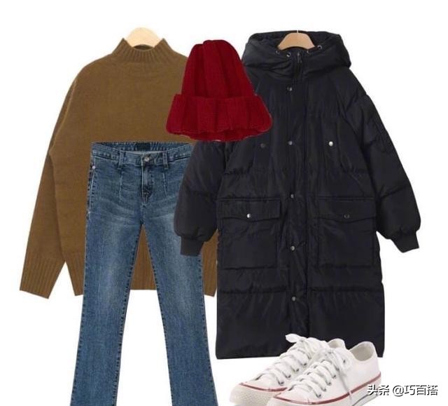 简单黑色棉服连帽,时尚修身黑色棉服简单大气