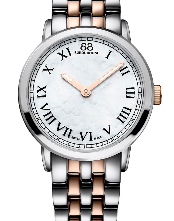 清新雅致，适合女士佩戴的88RUEDURHONE腕表