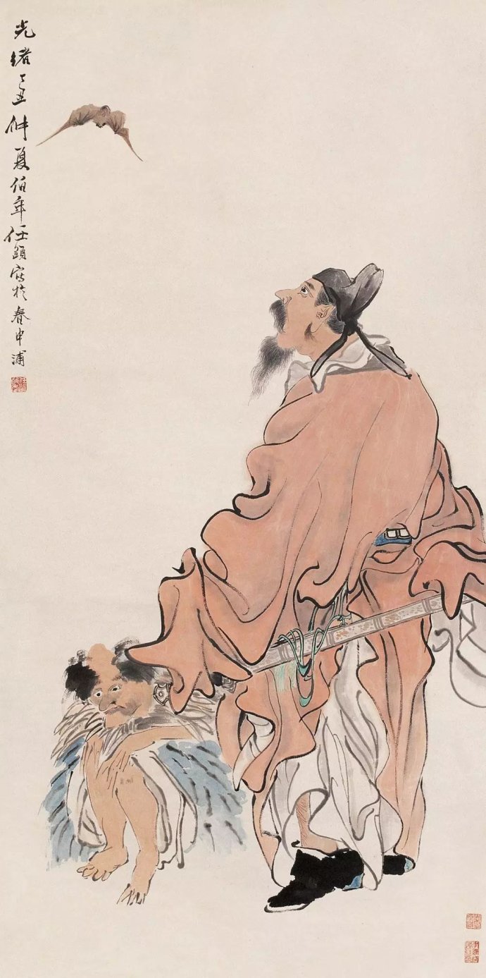 任伯年人物画扎根于民间艺术 (清代海派任伯年人物画全集)