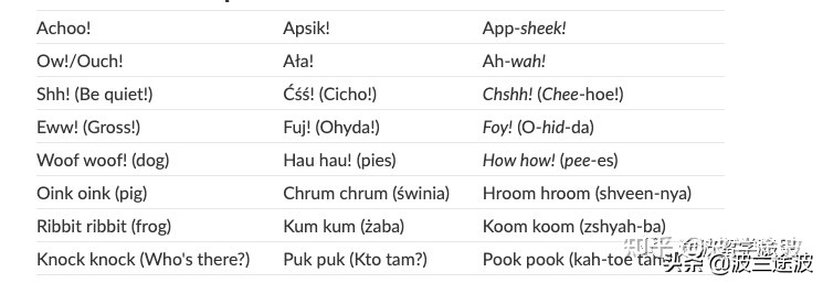 留学必备让人刮目相看的常用波兰语汇总