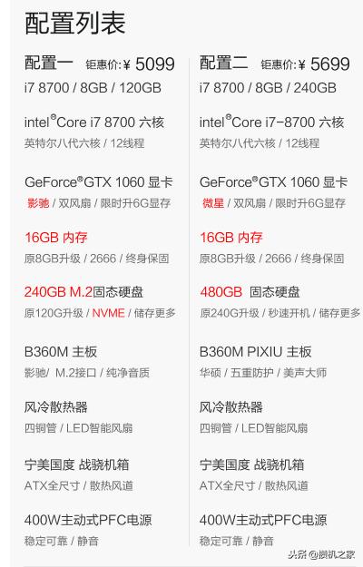 超高性价比的整机,超高性价比组装电脑