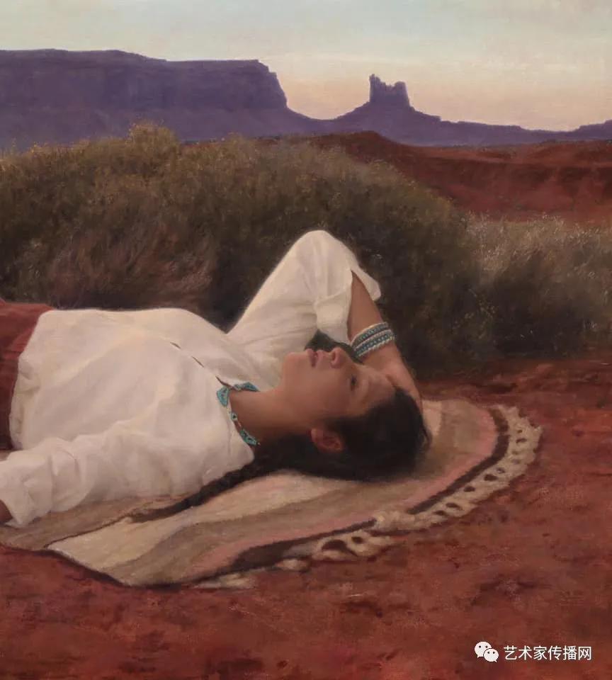 美国写实油画大师作品欣赏,写实油画中国女肖像脸部调色技巧