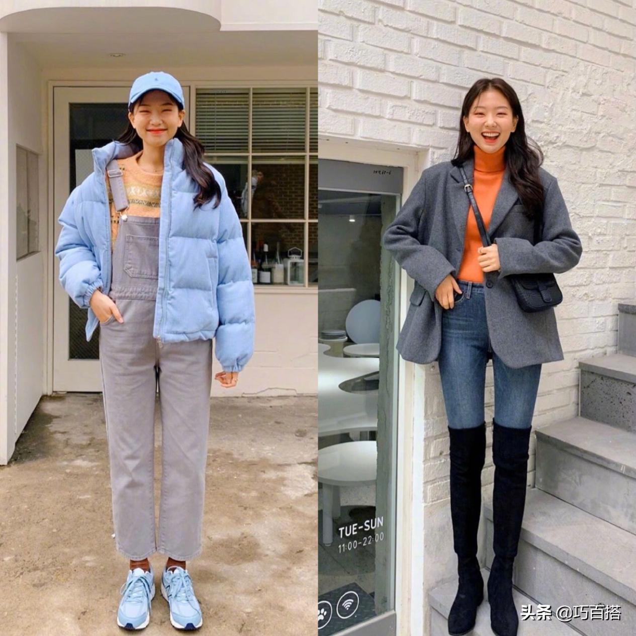 18套时尚减龄的韩范儿搭配示范,慵懒风韩系套装穿搭
