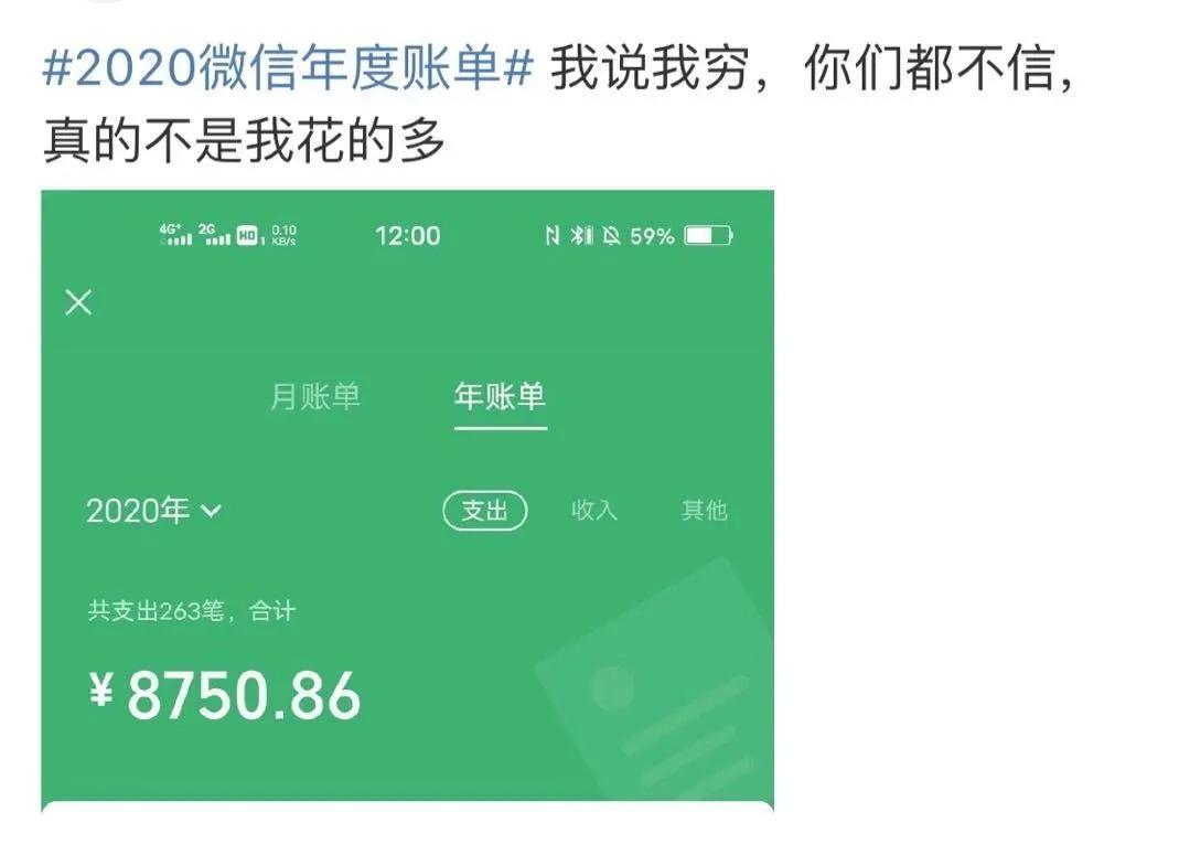 2020年微信账单钱都去哪里了,回顾2019微信账单
