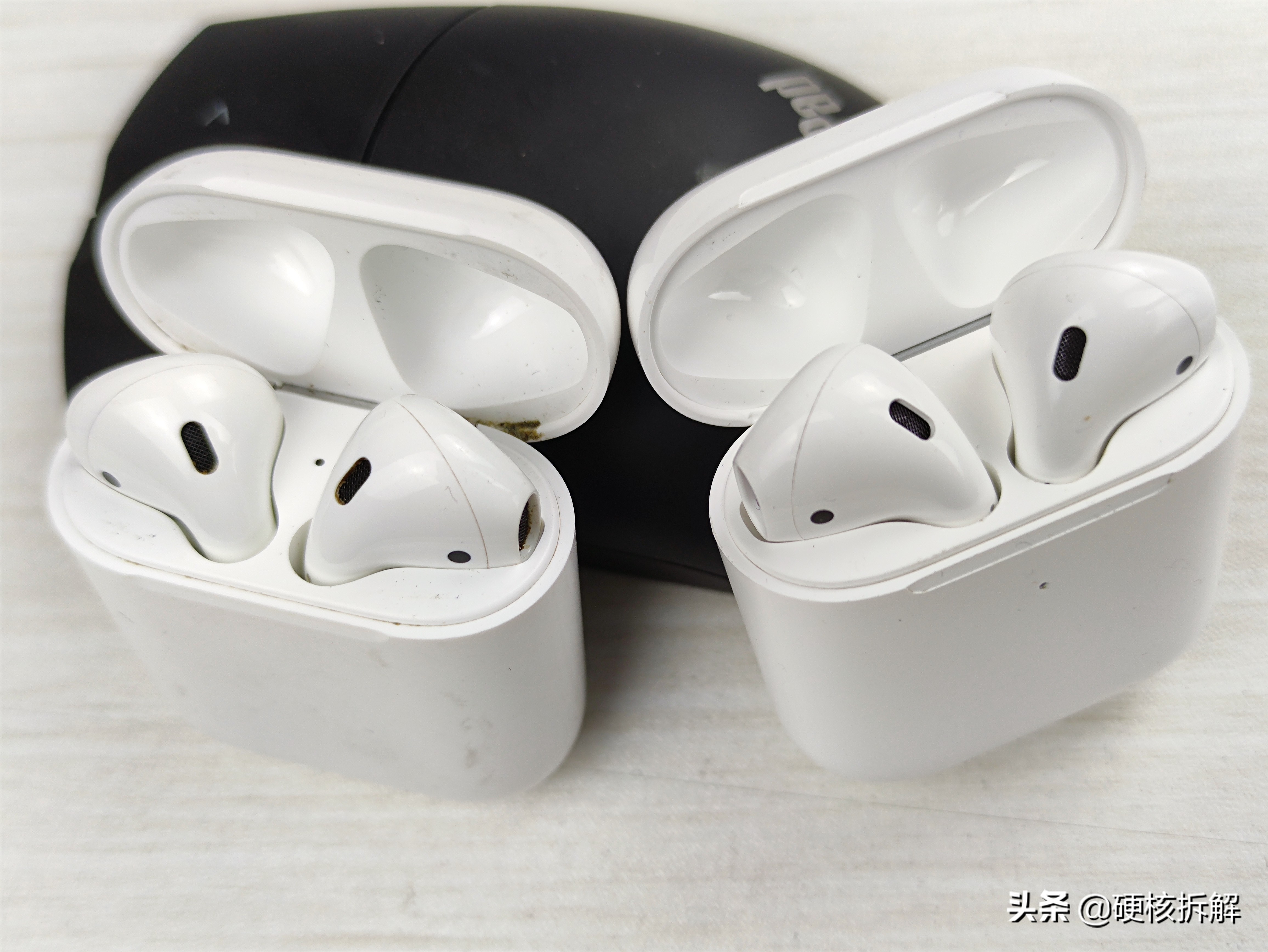 拆解苹果airpods和华强北airpods,拆解airpods耳机喇叭