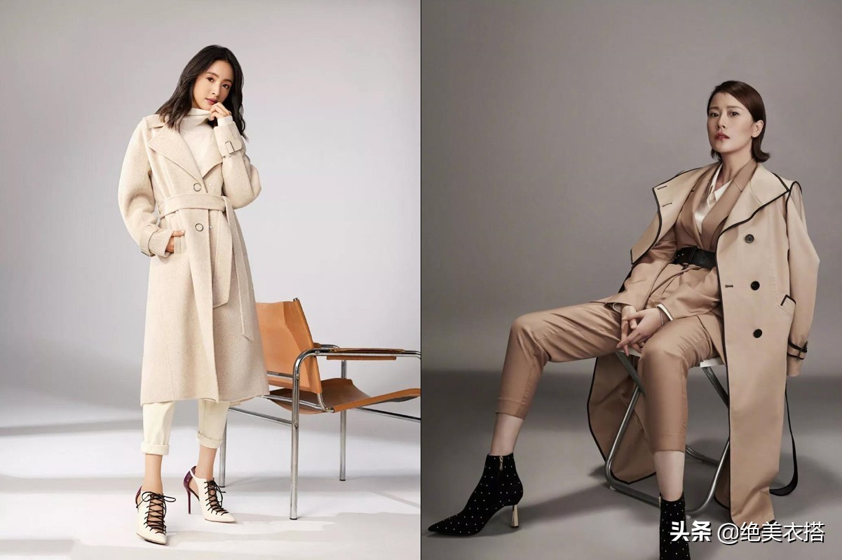 双面羊绒大衣极简轻奢风早秋穿搭,黑色羊绒大衣中长款外套穿搭