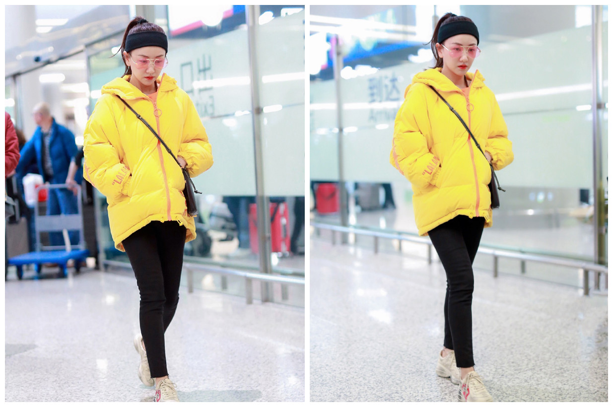 她38了却总是戏红人不红，穿“小黄鸭”羽绒服，可爱像个初中生