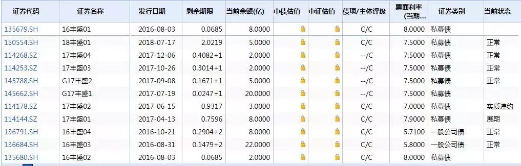 丰盛债务,丰盛控股违约