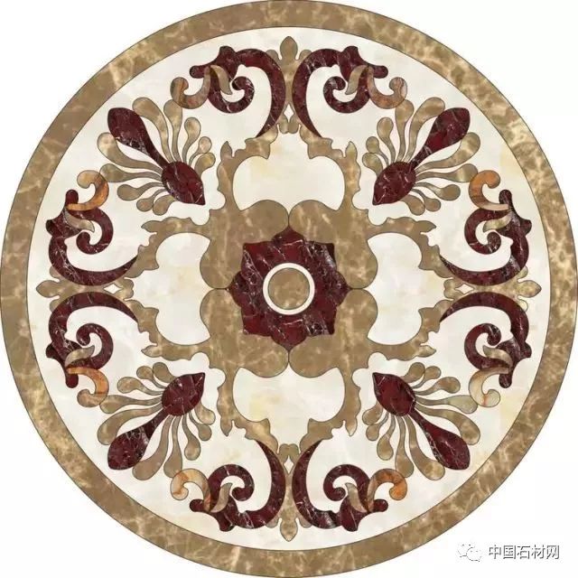 石材水刀加工方法,地面玄关石材水刀拼花效果图