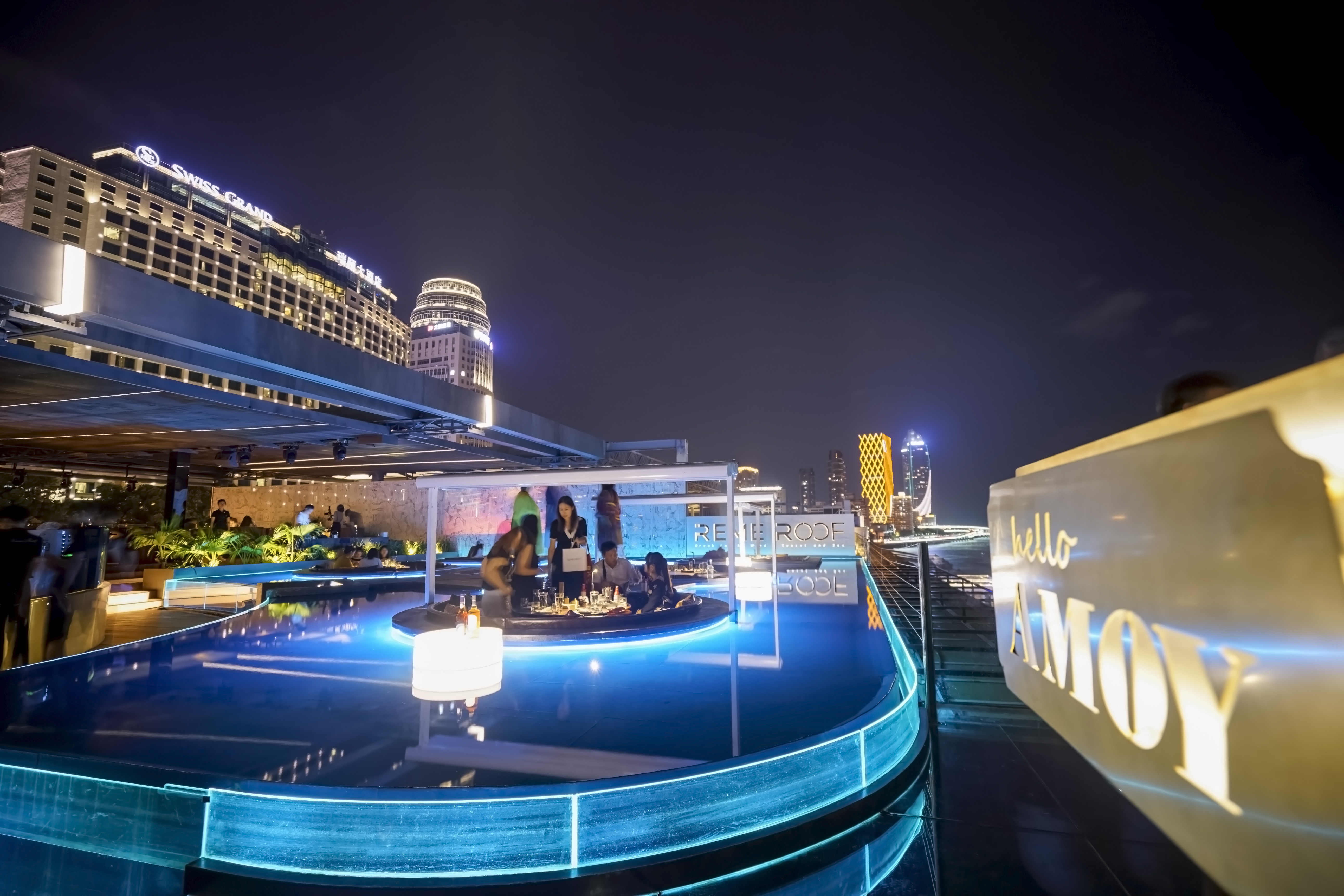 轮渡夜景视频,轮渡海上美景