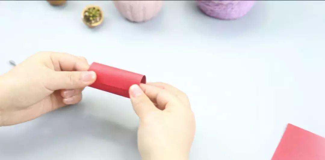 元旦节手工纸灯笼鞭炮,元旦手工立体鞭炮