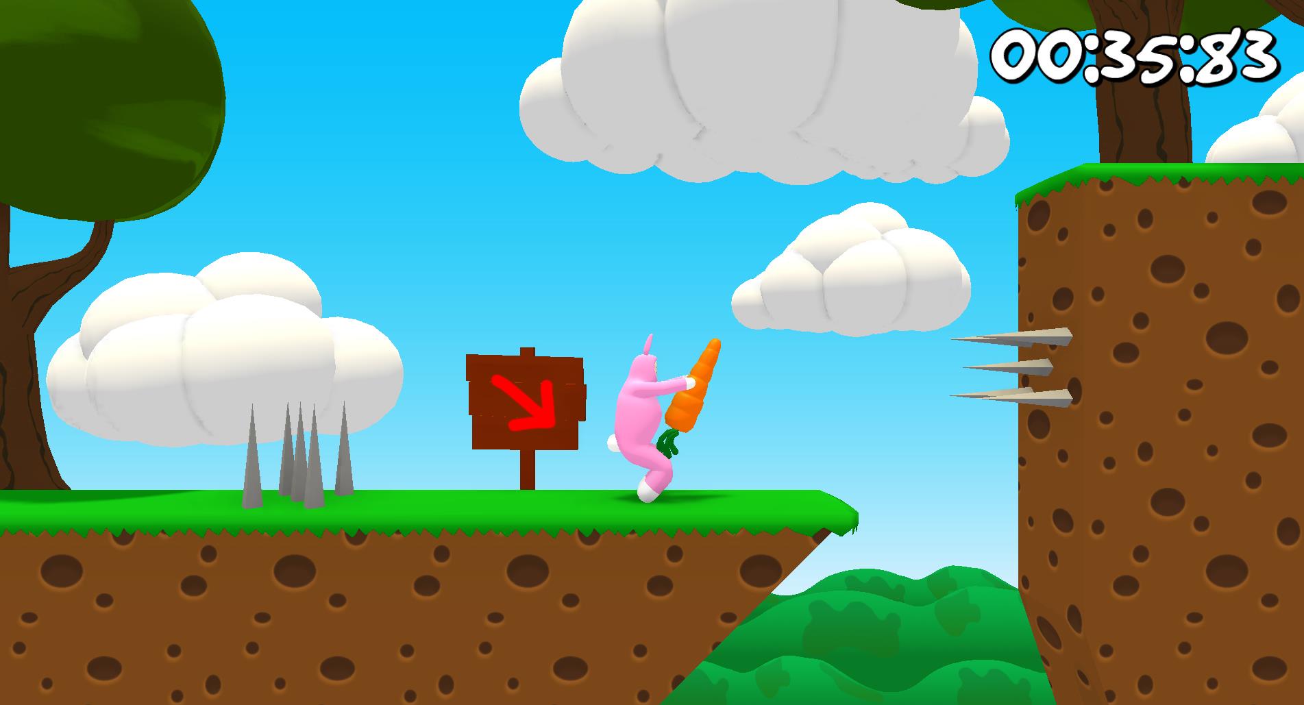 超级兔子人游戏搞笑画面,超级兔子人爆笑闯关游戏