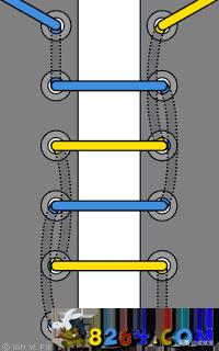 十种必学的鞋带系法,鞋带系的不好看怎么办