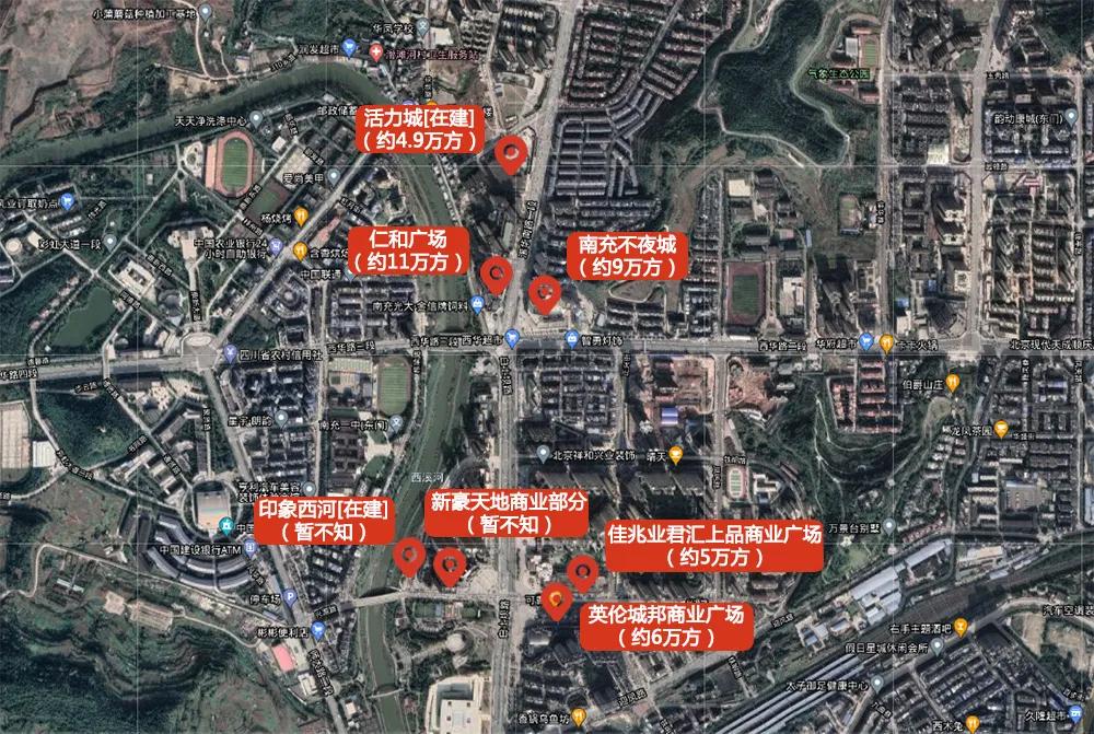 南充商业中心排行榜,南充有哪些商业体