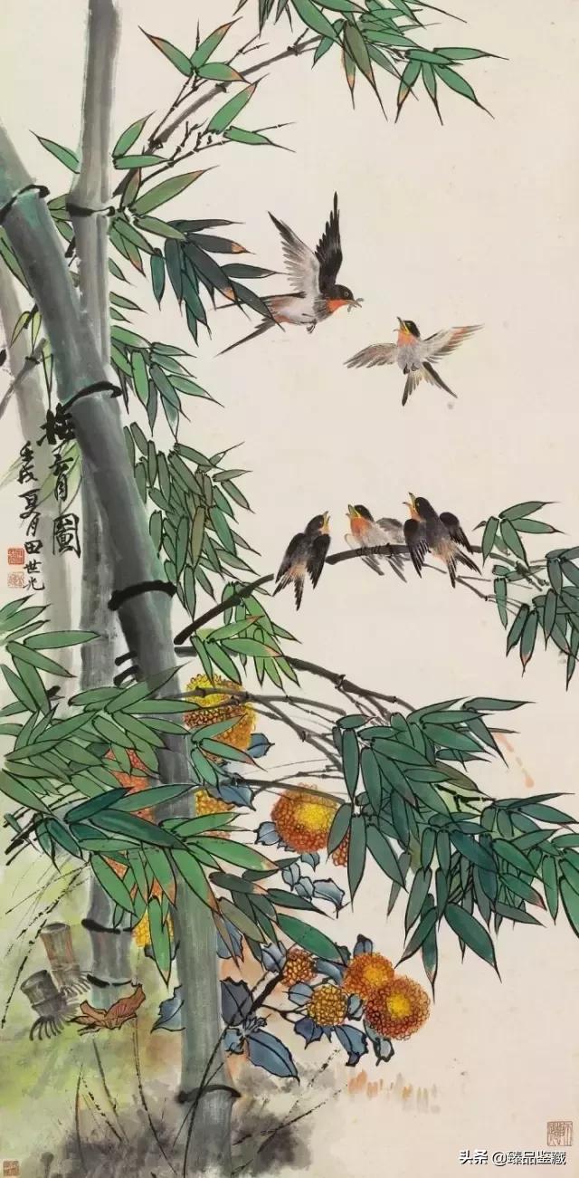 工笔大师田世光,工笔画大师田世光画孔雀好美