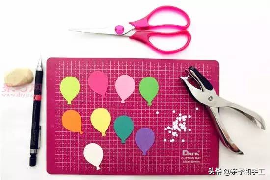 幼儿园气球手工贴画,创意手工气球印画