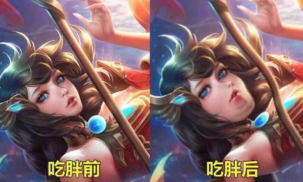 王者荣耀女英雄长胖到300斤,王者荣耀女英雄长胖100斤