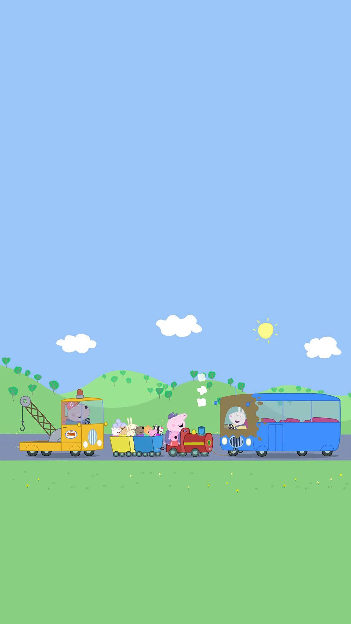 小猪佩奇运动图片大全,小猪佩奇和他的朋友壁纸