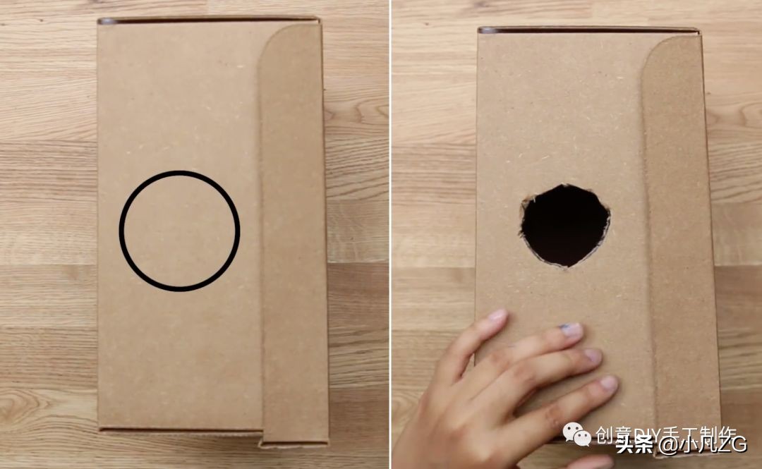 快递盒鞋架改造方法,快递箱子改造鞋子收纳盒