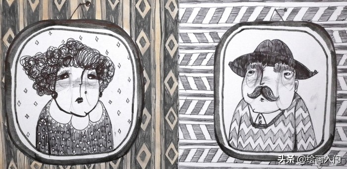 可爱温馨的手绘风插画,色彩鲜艳线条简单的插画