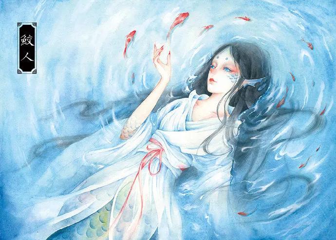 古风风景水彩procreate,水彩春意古风风景画