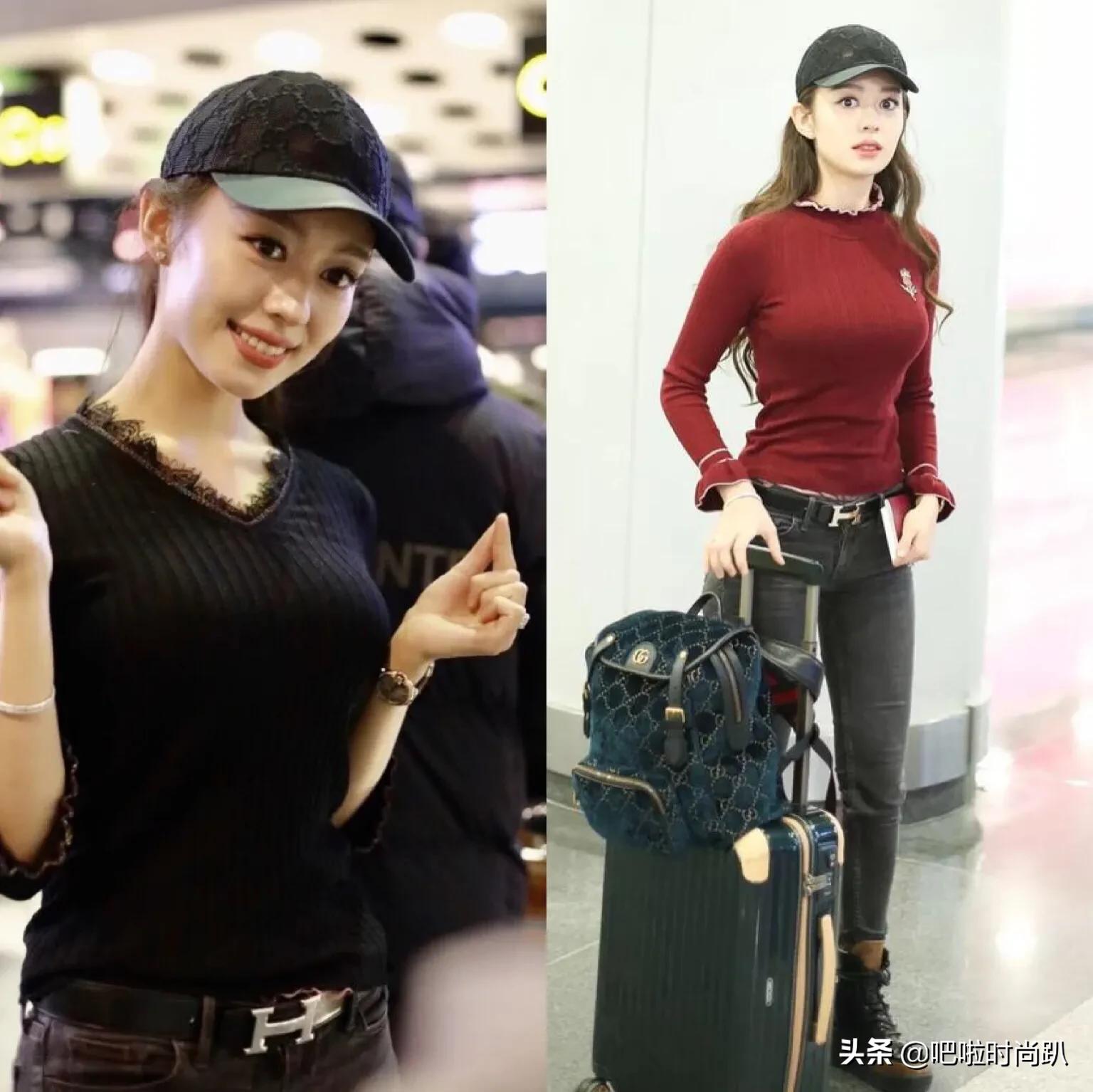 吉娜穿宽松服装,吉娜穿德国传统服装