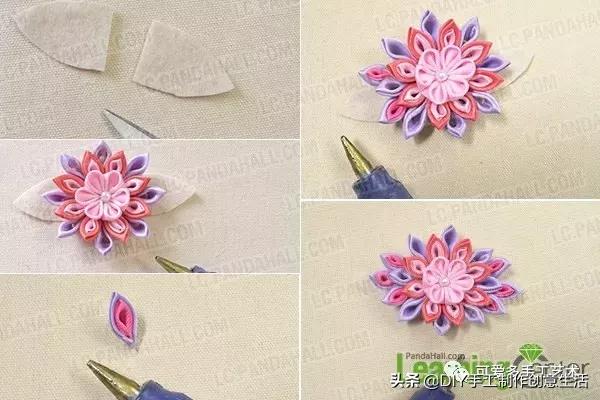 丝带做花带,做花带的教程