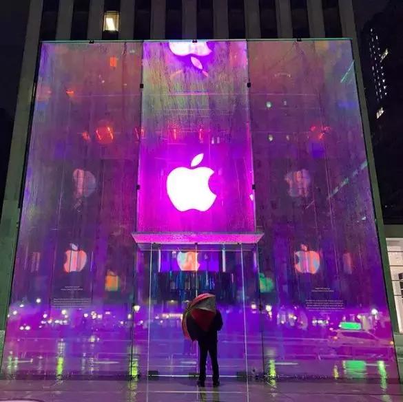 苹果店外立面效果图,苹果最大店面设计图