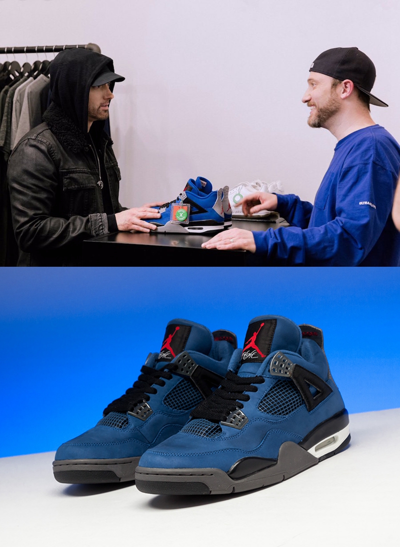 余文乐上脚aj1黑蓝,余文乐aj4全球限量72双