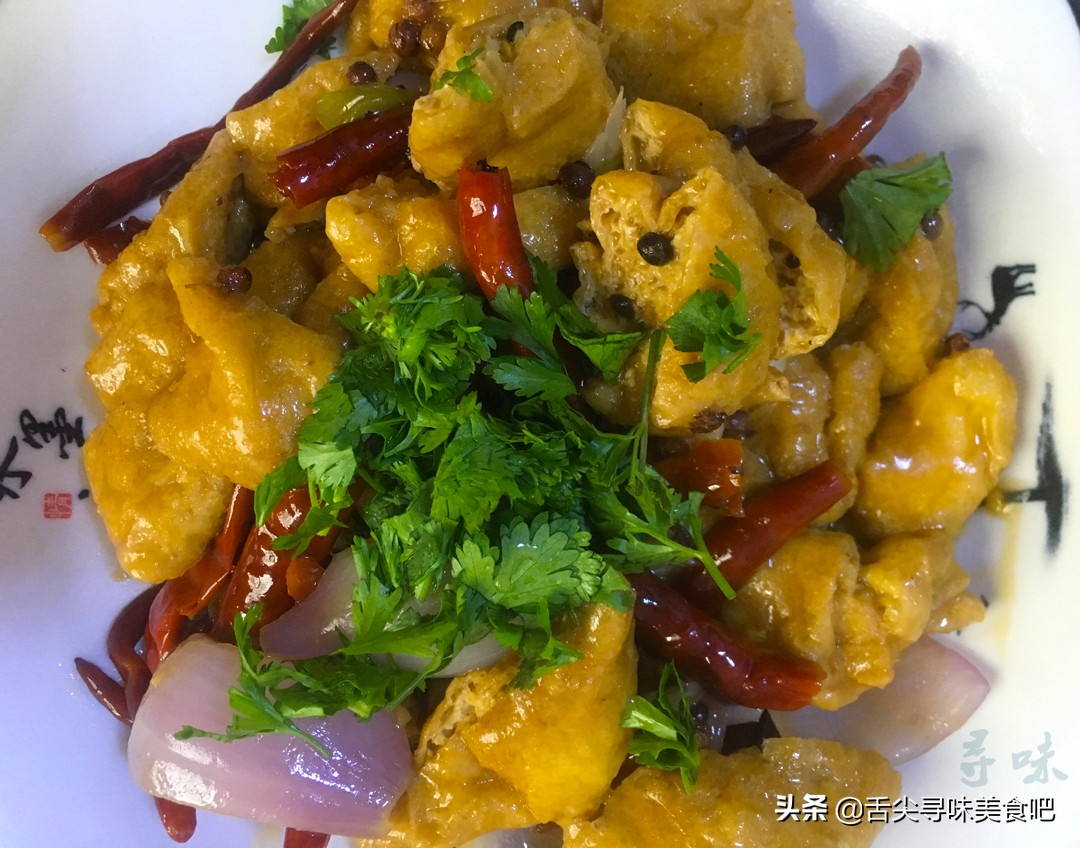 豆泡做火锅,老式豆泡做法